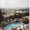 The pool of the beautiful art-deco Argyle Hotel on Sunset Strip, Los Angeles. Numerous stars walked through the lobby and Ringo was interviewed poolside for the Beatles' Anthology doco series. I, on the other hand, spoke to Rob Zombie here.