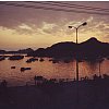 Dusk at Cat Ba island in Halong Bay, Vietnam. Very beautiful and the bay is one of the great natural wonders of the world. Pity you can't hear the distant sound of karaoke for this one though.