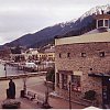 From one of the Small Luxury Hotels of the World. This is Queenstown, New Zealand viewed from the balcony of Eichardt's Private Hotel which only has five suites. Nyah nyah nyah. (Sorry, but every time I think of it . . .)