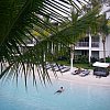 The central pool from a second floor room (with private spa) at Peppers Beach Club in Port Douglas, northern Queensland, Australia. That man didn't move for 20 minutes. I know, I didn't move from my lounger while watching him.