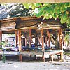 A fale on Savaii, one the islands of Western Samoa. The beach is a metre and half to the right. White sand, warm clear sea . . .