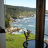 The Timber Cove Inn on a spectacular headland on the Sonoma Coast, northern California. Cannot tell a lie, we didn't stay here. The manageress said, Take the keys, have a look at some of the rooms. We did and this is what we saw.