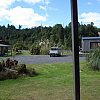 From my small but comfortable hut at Waipari, a 10,000 acre piece of deer-filled bush south of Lake Taupo in New Zealand. Beautiful.