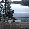 At Lac Le Jeune in British Columbia, Canada. There was a wedding at the small lodge and they asked if I would mind having my dinner by myself in my room. This is the view I had to endure.