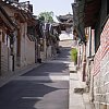 Known as No 31 Gahoe-dong Hanok Village, this old street is a must-see in Seoul, not the least for the view from the top which looks back down past these old houses to the modern city.