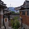 View from an old suburb of Seoul to the modern city.