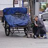 Street scene in Seoul, in the hip and fashionable part of town too.