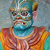 One of the guardians in the Ten Courts of Hell at Haw Par Villa in Singapore.