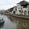 Not exactly Venice, but this is the river in Melaka (aka Malacca, aka Melacca) on the west coast of Malaysia, south of Kuala Lumpur. Great food here. Cheap too. About $NZ3 at street stalls for a large plate.