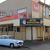 The Zephyr Six outside the famous "Eke". See Travels in Elsewhere