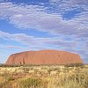 Uluru dominating the landscape in the big red centre 