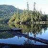 Canada does this so often and well: still, remote lakes. This one near Egmont (Pop: few) at the tip of the Sunshine Coast, British Columbia.