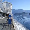 Ferry from Horseshoe Bay in British Columbia, Canada. Nothing to do but waste time taking photos of sea, sky and distant islands. Perfect.