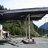 Another in a series of my favourite image: something burned out or abandoned, this time a service station somewhere between Kelowna and Chilliwack, British Columbia.