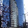 Reflection on downtown Vancouver