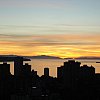 Sunset in Vancouver from the 17th floor