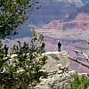 A man in absolute Elsewhere, at the Grand Canyon.