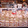 Still life with crabs. Market in Seattle.