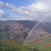 At Hawaii's version of the Grand Canyon on the garden island of Kauai'i