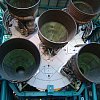 Engines on a Saturn rocket, Kennedy Space Center.