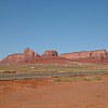 Trailer-homes in the Navaho Nation at Monument Valley, Arizona