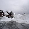 So now you know what Jack felt in Steven King's The Shining. Snow up to the roof at Crater Lake near Klamath Falls -- where there are no falls -- in southern Oregon.