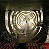 Inside Howard Hughes' famous Spruce Goose, so large you could park tanks inside it. Although no one ever did. See Travel Stories pages.