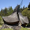 The Sea Ranch Chapel, a beautiful and quiet interdenominational meditation space built on the roadside south of Mendocino in Northern California.