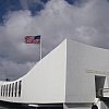 Memorial viewing platform over the sunken USS Arizona at Pearl Harbour in Hawaii. Surprisingly moving actually.