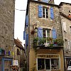 Window boxes and picture perfect cuteness in Martel in the Dordogne, central France.