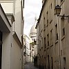 Sacre Coeur from a side alley, Paris.