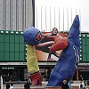 The lady is not for turning. At Grande Arche, Paris.