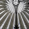 Inside the Sony Centre at Potsdamer Platz, Berlin.