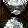 Typically eye-boggling. Frank Gehry's interior of the bank he designed in Berlin at Pariser Platz near the Brandenburg Gate. See Travel Stories pages.