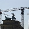 The Brandenburg Gate, Berlin. Still standing and still surrounded by reconstruction. See Travel Stories pages.