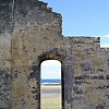 Sneak view of the Pacific from behind the walls of the old prison on Norfolk Island