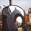 On the roof of Gaudi's Casa Mila in Barcelona