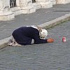 Romany woman in Rome on the Pont San Angelo.