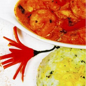 Prawns in Red Curry Sauce